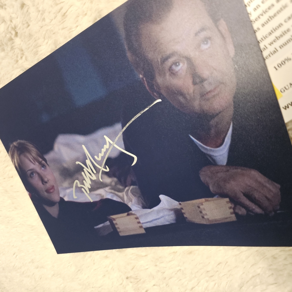 Autographed Bill Murray Movie Scene Print With COA
